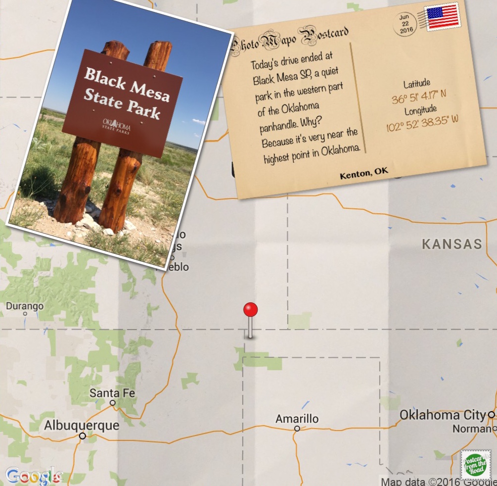 black mesa oklahoma map