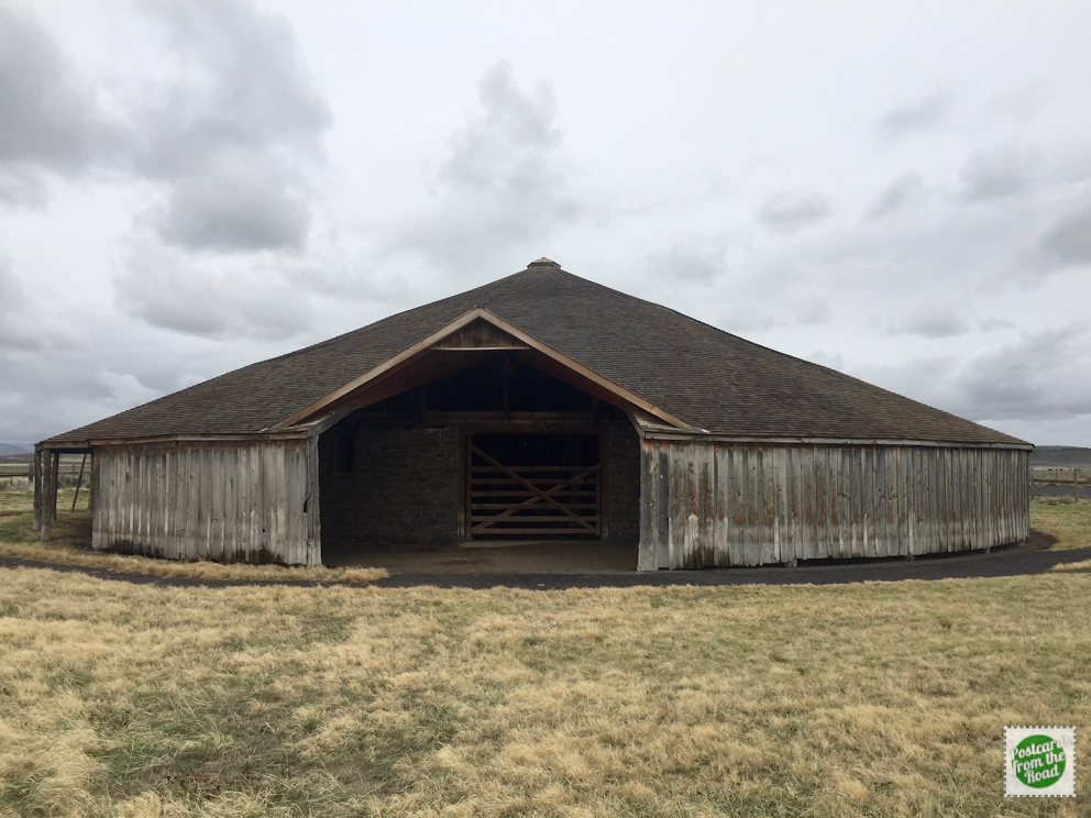 The Peter French Round Barn. It was built to provide training &amp; exercising for horses in the winter.