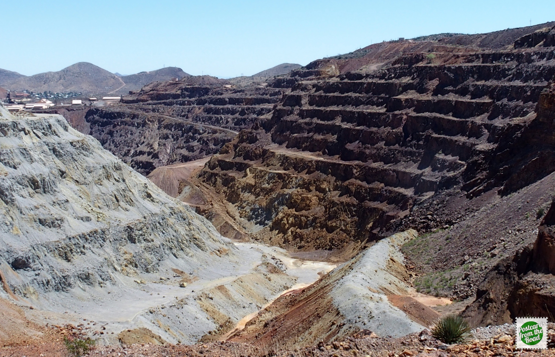 view into old mine