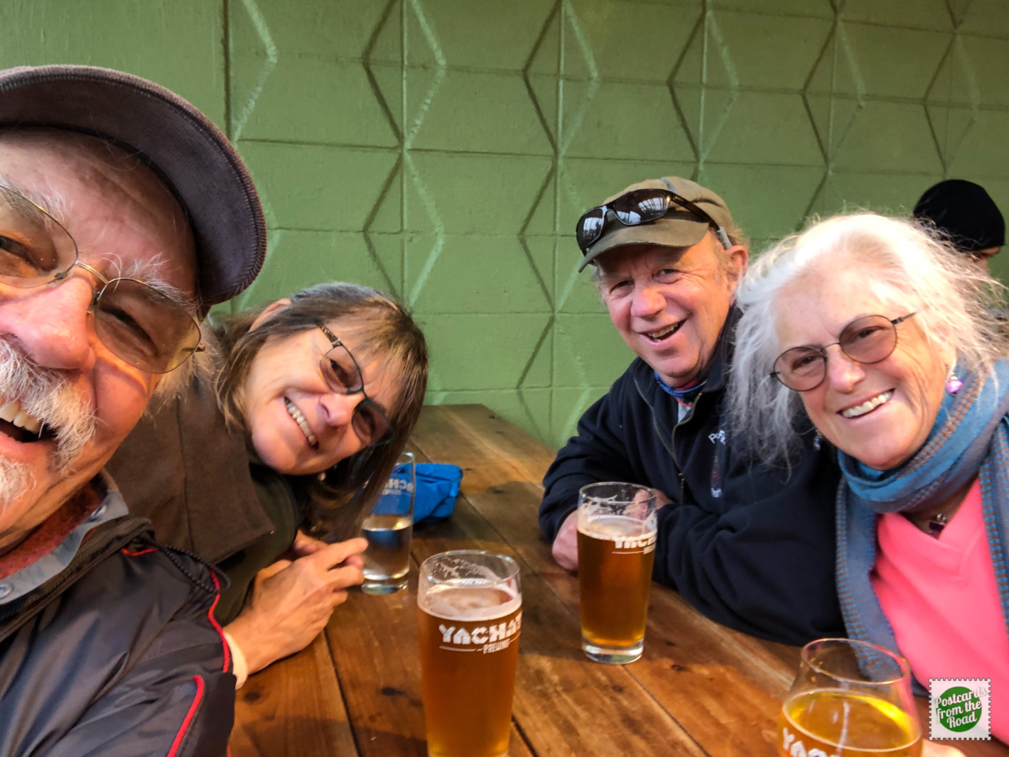 selfie at yachats brewing